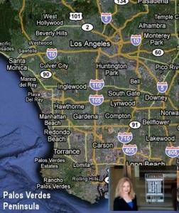 Map of Palos Verdes in Los Angeles