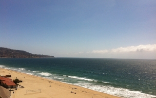 Redondo Beach view of the water and Palos Verdes